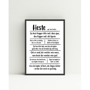 Heste citatkollage A4