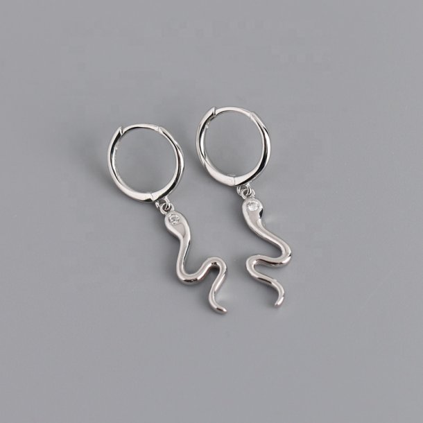 Creoler snake m. klar zirkonia sten (Forslvet) UDEN SMYKKESKE