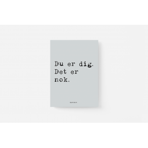 Du er dig. (bl) Hjertekort