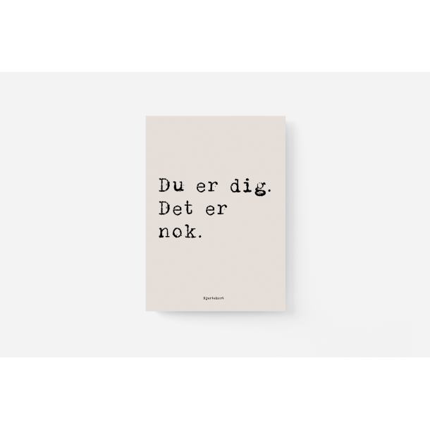 Du er dig. (gr) Hjertekort