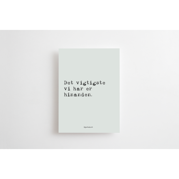 Det vigtigste vi har (Hjertekort)