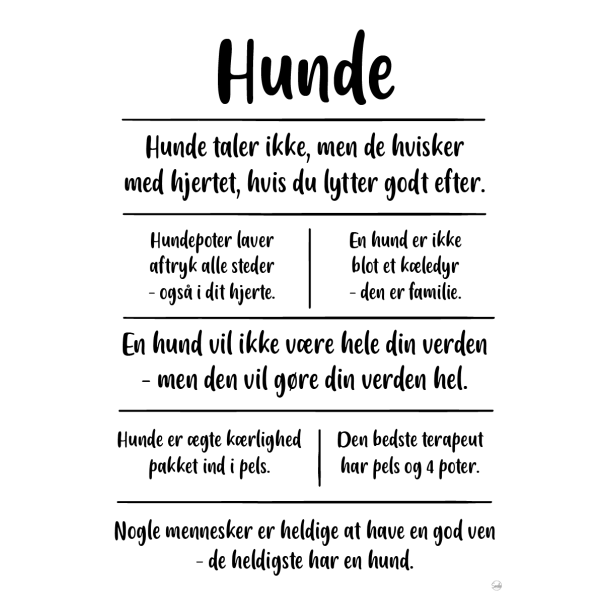 Hunde citatkollage A4