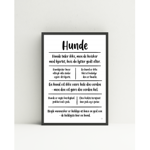 Hunde citatkollage A4