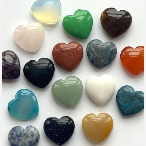 Bl� agat hjertesten med A7-kort | Balancestenen