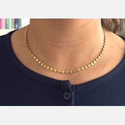 Solea halsk�de (Forgyldt 40+5cm) UDEN SMYKKE�SKE