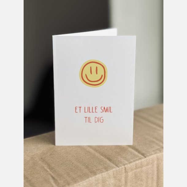 Et lille smil til dig | A7 foldekort