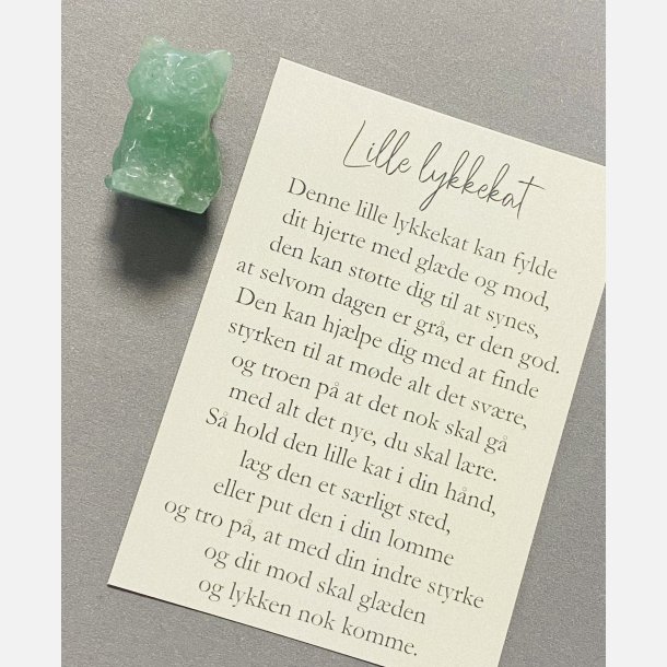 Lille lykkekat (Aventurin) vlg mellem 2 tekster