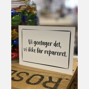 Vi gentager det, vi ikke fr reparreret A6