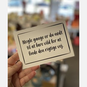 Nogle gange er du ndt til at fare vild A6