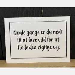 Nogle gange er du ndt til at fare vild A6