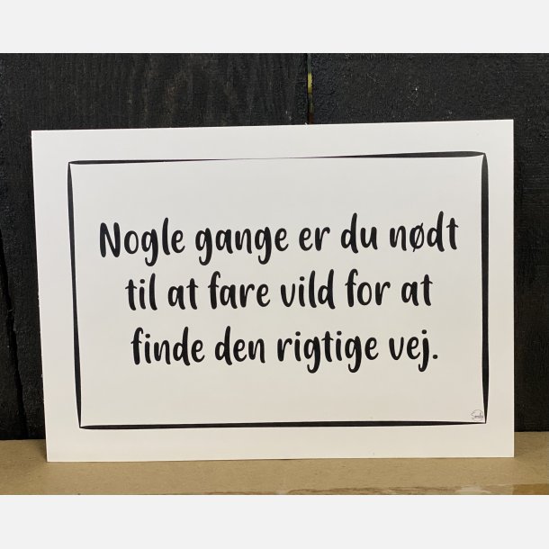 Nogle gange er du ndt til at fare vild A6