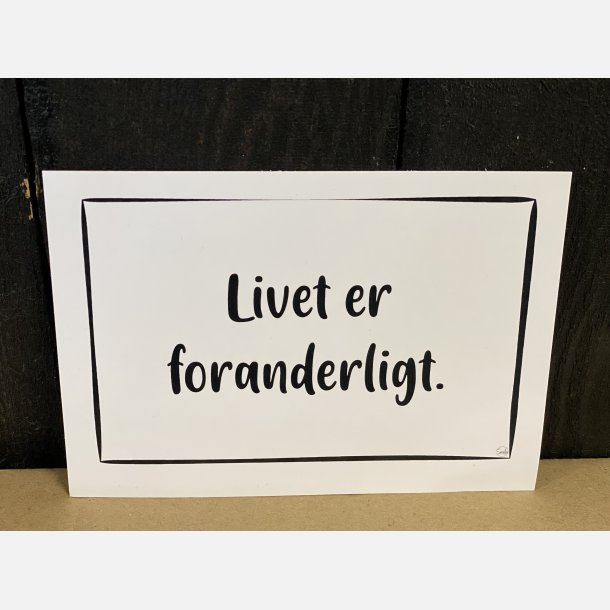 Livet er foranderligt A6