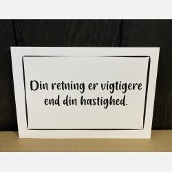 Din retning er vigtigere A6