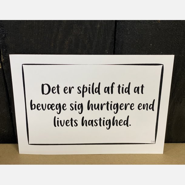 Det er spild af tid A6