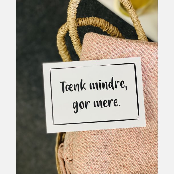 Tnk mindre, gr mere A6