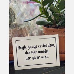 Nogle gange er det dem der har mindst A6