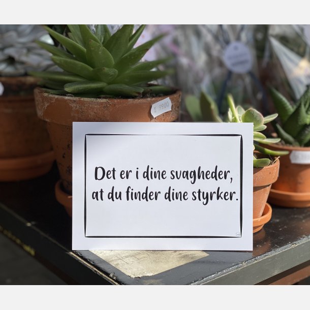 Det er i dine svagheder A6