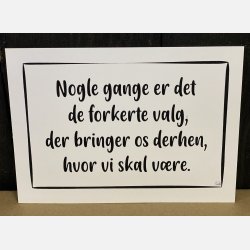 Nogle gange er det de forkerte valg A6