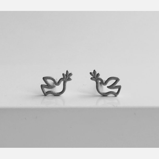 Fredsdue �restikker | mat fors�lvet messing (6�8 mm)