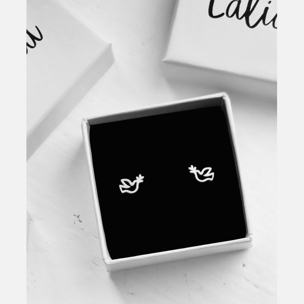 Fredsdue �restikker | mat fors�lvet messing (6�8 mm)