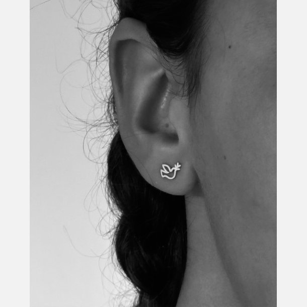 Fredsdue �restikker | mat fors�lvet messing (6�8 mm)