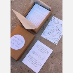 Sommerhus-samtalekort (A7 kort pakket i ske)