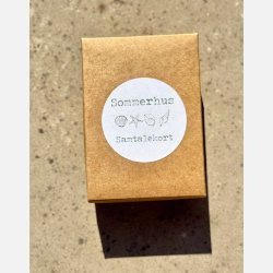 Sommerhus-samtalekort (A7 kort pakket i ske)