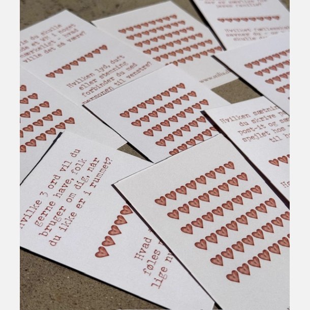 Veninde-samtalekort (A7 kort pakket i ske)