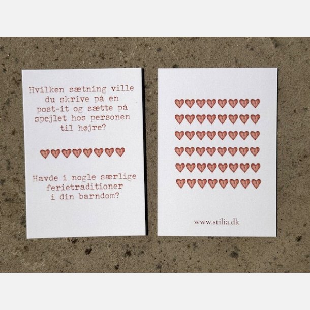 Veninde-samtalekort (A7 kort pakket i ske)