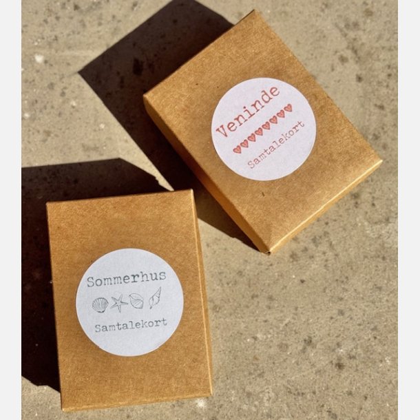 Veninde-samtalekort (A7 kort pakket i ske)
