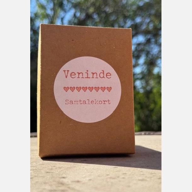 Veninde-samtalekort (A7 kort pakket i ske)