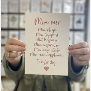 Min mor A5 kort