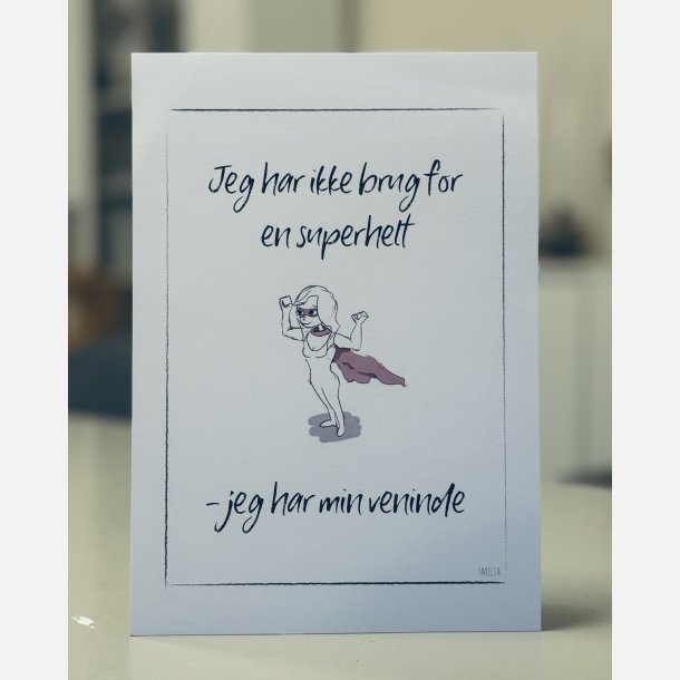 Jeg har ikke brug for en superhelt (veninde) A5