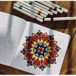 Flower Mandala  Bold and Easy Malebog 