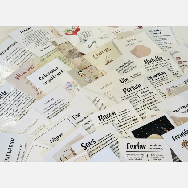 Lykkepakke 2 med 50 A5 kort � Spar 2.200 kr