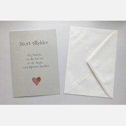 Stort tillykke  (A5 telegram med tilhrende kuvert)