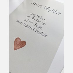 Stort tillykke  (A5 telegram med tilhrende kuvert)