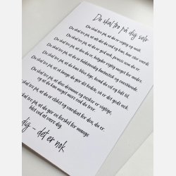 Du skal tro p dig selv (A5 telegram med tilhrende kuvert)