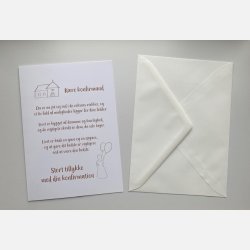 Kre konfirmand (PIGE) (A5 telegram med tilhrende kuvert)