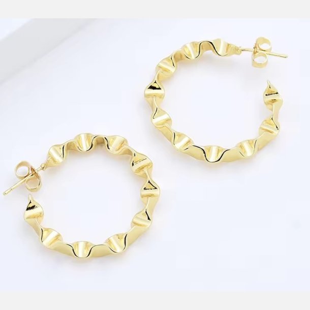 Hazel creoler 30mm (forgyldt) UDEN smykke�ske
