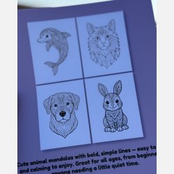 Animal Mandala Malebog  Bold &amp; Easy