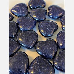 Blue goldsone hjertesten med A7 kort 