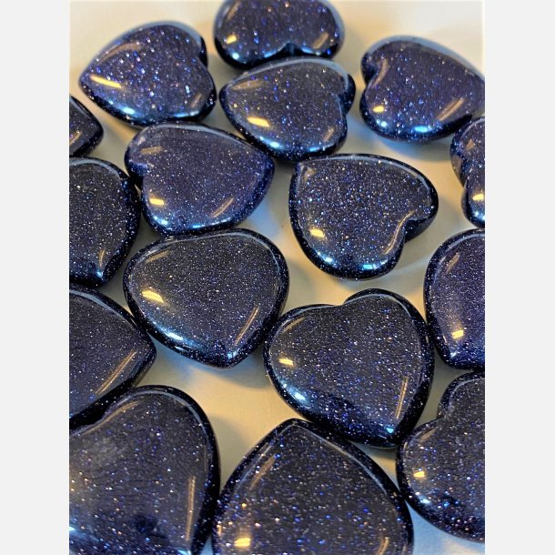 Blue goldsone hjertesten med A7 kort 