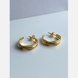 Magga hoops (Forgyldte) UDEN smykkeske