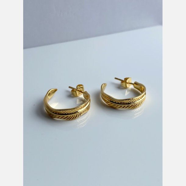 Magga hoops (Forgyldte) UDEN smykkeske