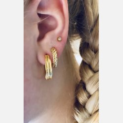 Magga hoops (Forgyldte) UDEN smykkeske