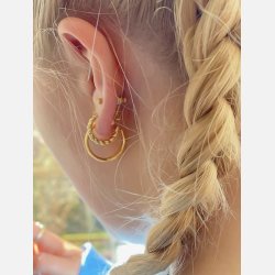 Magga hoops (Forgyldte) UDEN smykkeske