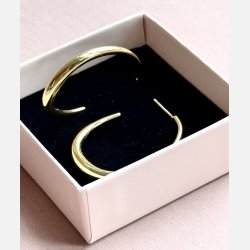 Calma hoops (Forgyldte) UDEN SMYKKESKE