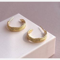 Magga hoops (Forgyldte) UDEN smykkeske