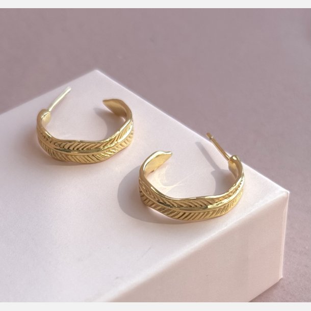 Magga hoops (Forgyldte) UDEN smykkeske